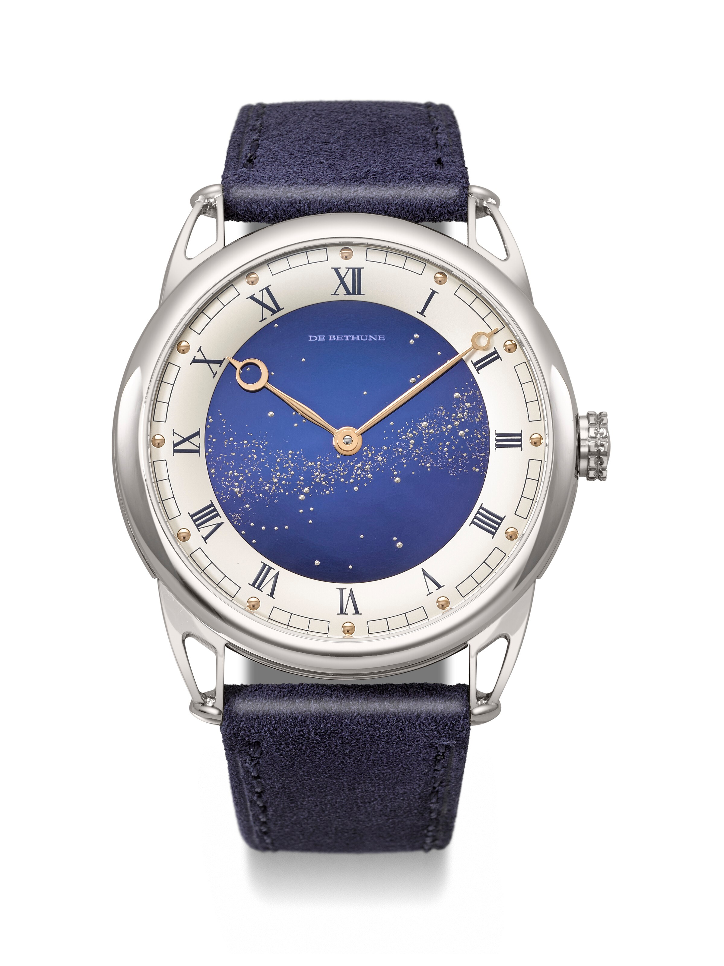DE BETHUNE. A RARE, HIGHLY ATTRACTIVE AND POETIC TITANIUM WRISTWATCH