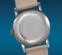 PATEK PHILIPPE. AN EXTREMELY RARE AND HIGHLY ATTRACTIVE STAINLESS STEEL WRISTWATCH WITH THREE-TONE DIAL AND BREGUET NUMERALS