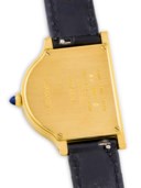 CARTIER. A RARE 18K GOLD LIMITED EDITION WRISTWATCH