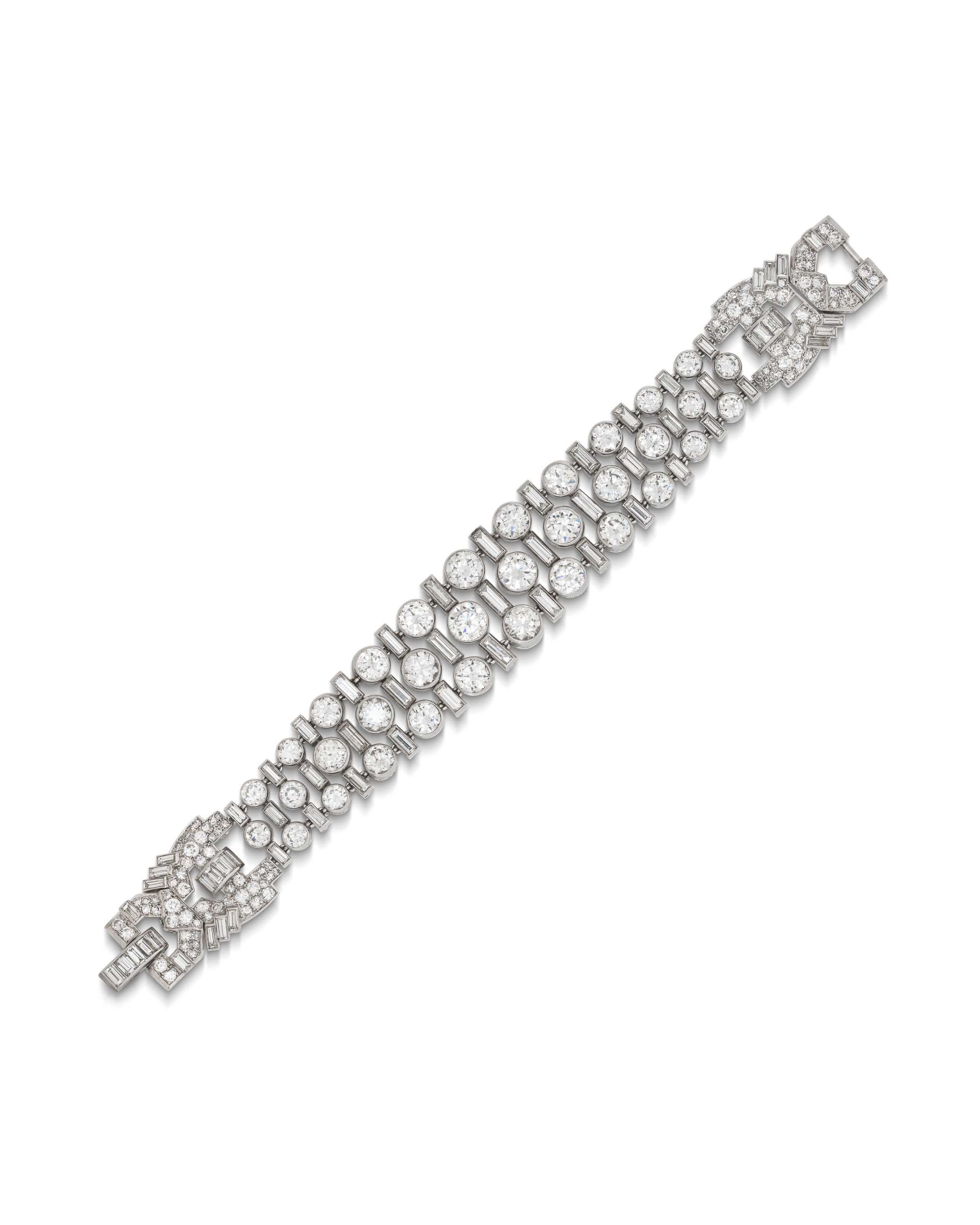 MID-20TH CENTURY DIAMOND BRACELET