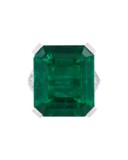 GRAFF EMERALD AND DIAMOND RING
