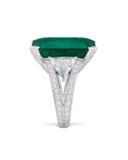 GRAFF EMERALD AND DIAMOND RING