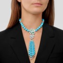 BULGARI TURQUOISE, TOURMALINE, AQUAMARINE AND DIAMOND 'FIOREVER' NECKLACE