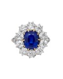 EARLY 20TH CENTURY SAPPHIRE AND DIAMOND RING