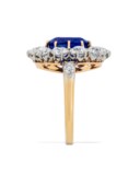 EARLY 20TH CENTURY SAPPHIRE AND DIAMOND RING