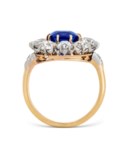 EARLY 20TH CENTURY SAPPHIRE AND DIAMOND RING