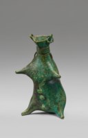 A GREEK BRONZE BALSAMARIUM IN THE FORM OF A WINESKIN