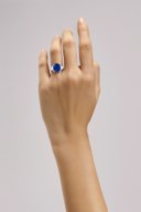 ART DECO SAPPHIRE AND DIAMOND RING