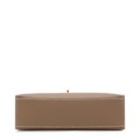 AN ÉTOUPE SWIFT LEATHER KELLY POCHETTE WITH GOLD HARDWARE
