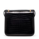 A SHINY BLACK POROSUS CROCODILE MINI CONSTANCE WITH GOLD HARDWARE