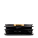 A SHINY BLACK POROSUS CROCODILE MINI CONSTANCE WITH GOLD HARDWARE