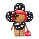A SET OF TWO INFINITY DOTS VIVIENNE: RARE, BLACK EPI LEATHER VIVIENNE GIANT &amp; YELLOW EPI LEATHER VIVIENNE BY YAYOI KUSAMA