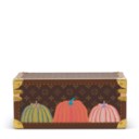 A LIMITED EDITION PAINTED PUMPKIN MONOGRAM WATCH BOX WITH BRASS HARDWARE BY YAYOI KUSAMA