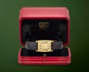 CARTIER. AN EXTREMELY RARE AND ELEGANT DUAL TIME REVERSIBLE WRISTWATCH WITH GOLD AND WHITE DIALS