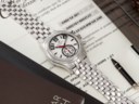 PATEK PHILIPPE. A SPORTY AND ATTRACTIVE STAINLESS STEEL AUTOMATIC ANNUAL CALENDAR FLYBACK CHRONOGRAPH WRISTWATCH WITH POWER RESERVE, DAY/NIGHT INDICATION, AND BRACELET