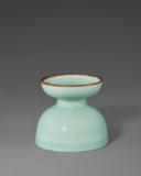 A SMALL CELADON-GLAZED WATERPOT