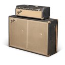 A DUAL SHOWMAN AMPLIFIER HEAD AND 2 X 15 SPEAKER CABINET