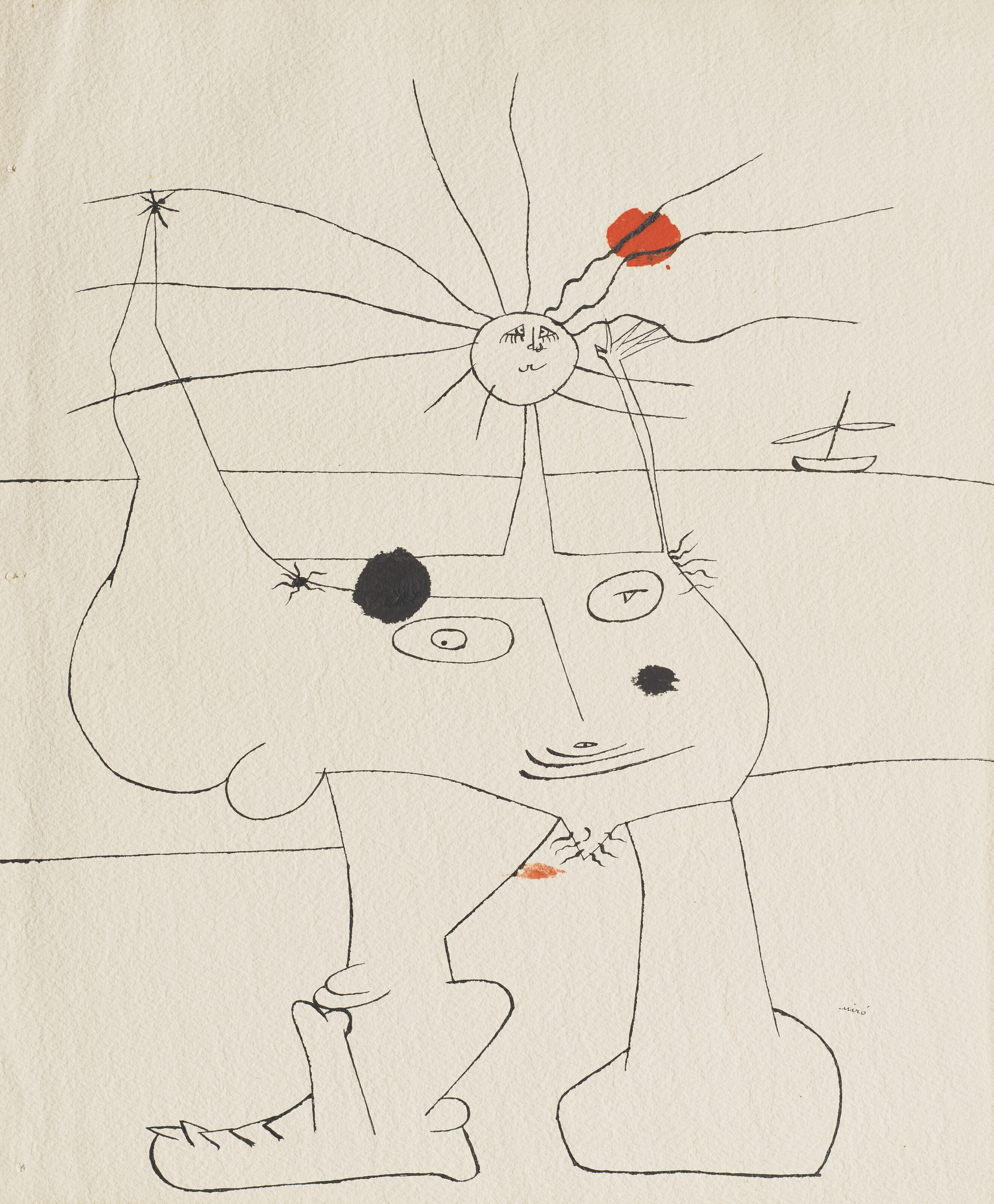 Joan Miro, La caresse des etoiles, 1938, sold for $17,065,000 on 6 May 2008 at Christie's in New York