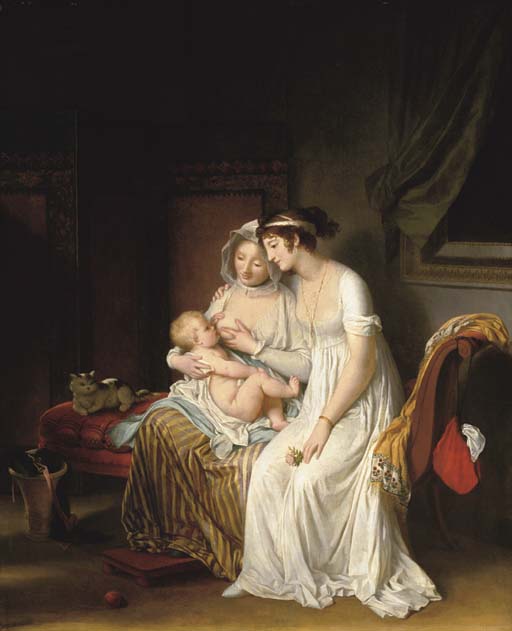 Marguerite Gérard (1761-1837): La Nourrice (De min) ca. 1802