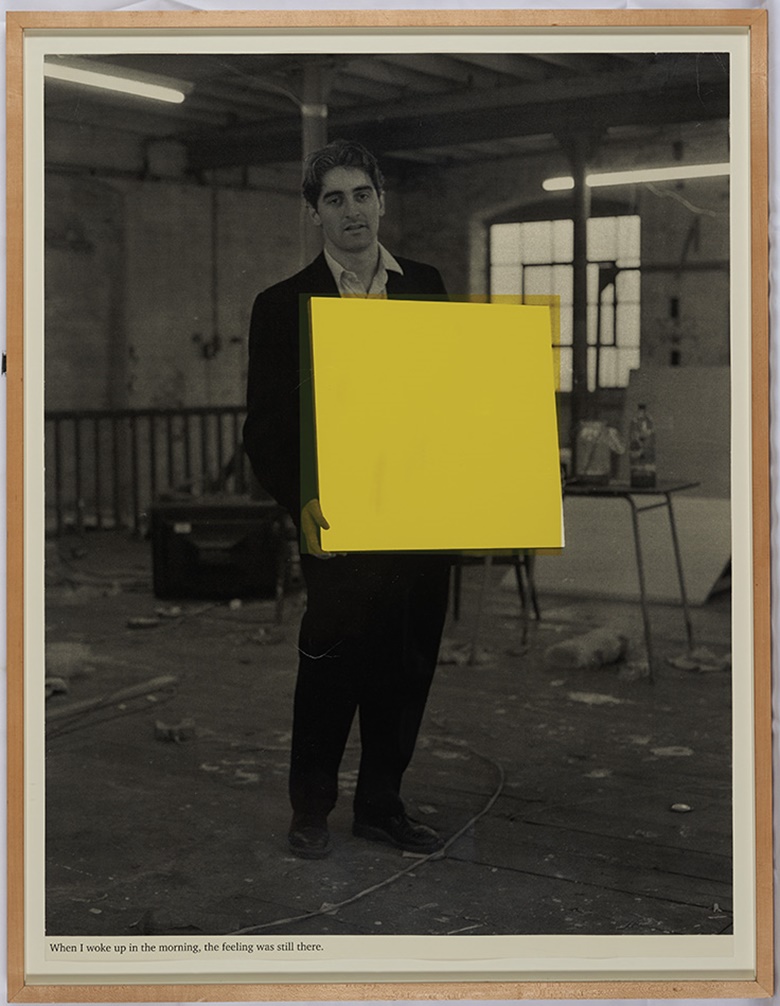 Angus Fairhurst (1966-2008), When I Woke Up in the Morning the Feeling Was Still There, 1992. Screen print. 26 x 34 ¼ in (66 x 87 cm). Courtesy of Angus Fairhurst and Sadie Coles HQ, London. Photographed by James Pfaff and Sebastian Böttcher. © Angus Fairhurst