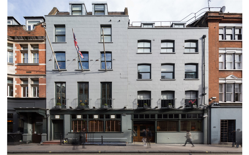 The Groucho Club, Dean Street. Photograph by Richard Lewisohn
