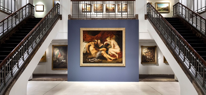 Lot and his Daughters on display at Christie’s New York during Classic Week
