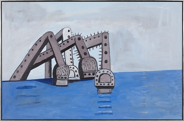 Philip Guston, To J.S., 1977. Oil on canvas, 172.7 x 264.2 cm  68 x 104 in. © The Estate of Philip Guston. Courtesy the Estate and Hauser & Wirth