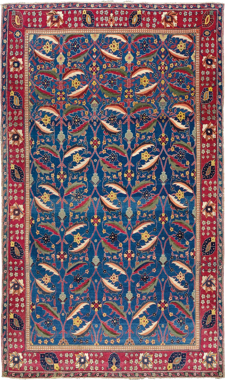 A Kirman ‘vase’ carpet. Southeast Persia, late 17th century. 8ft 3 in x 5ft (251 cm x 151 cm). This piece was offered in Oriental Rugs and Carpets on 19 April 2016 at Christie’s in London and sold for £962,500