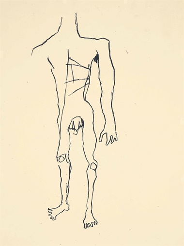 Jean-Michel Basquiat (1960-1988), Anatomy Six. Oil stick on paper, 30 x 22 ⅜in. (76.2 x 56.7cm). Estimate £60,000-80,000. This lot is offered in Post-War and Contemporary Art Day Auction on 30 June 2016 at Christie’s in London, King Street