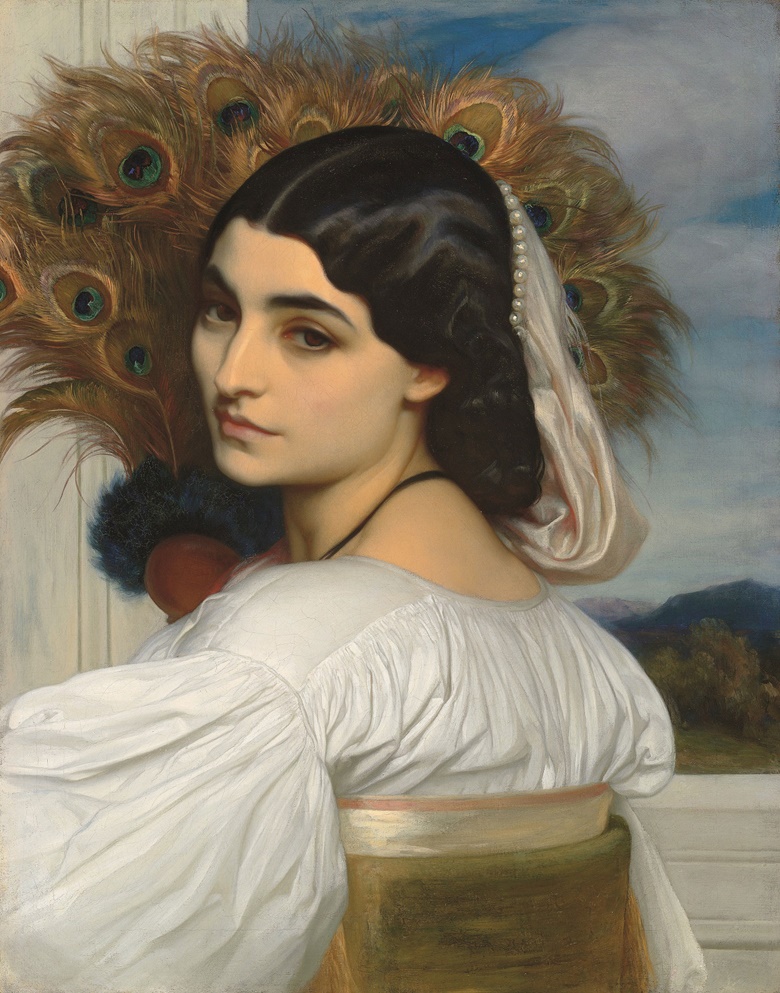 Frederic, Lord Leighton, P.R.A. (1830-1896), Pavonia, circa 1859. Oil on canvas. 20 ⅞ x 16 ⅓ in. (53 x 41.5 cm.) Estimate £1,500,000-2,500,000. This work is offered in the Defining British Art Evening Sale on 30 June at Christie’s London