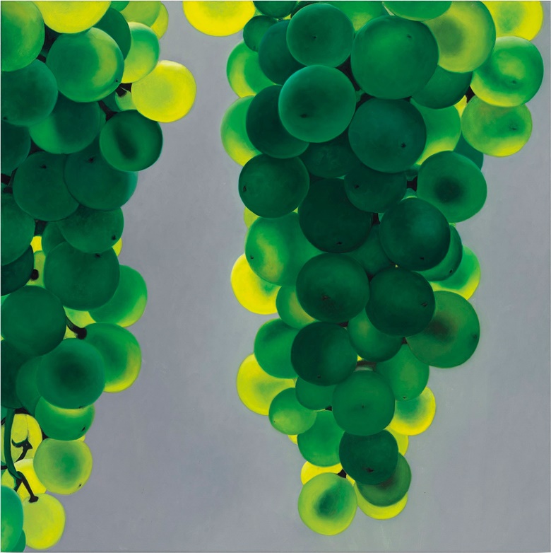Karin Kneffel (b. 1957), Untitled, 2001. Oil on canvas. 39 ⅝ x 39 ⅜ in. (100.5 x 100 cm.) Estimate £45,000-55,000. This work is offered in the Post-War and Contemporary Art Day Sale on 30 June at Christie’s in London