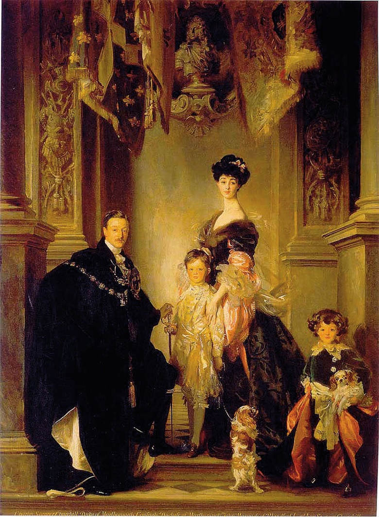 John Singer Sargent’s portrait of the 9th Duke and Duchess of Marlborough and their two sons, painted in 1905