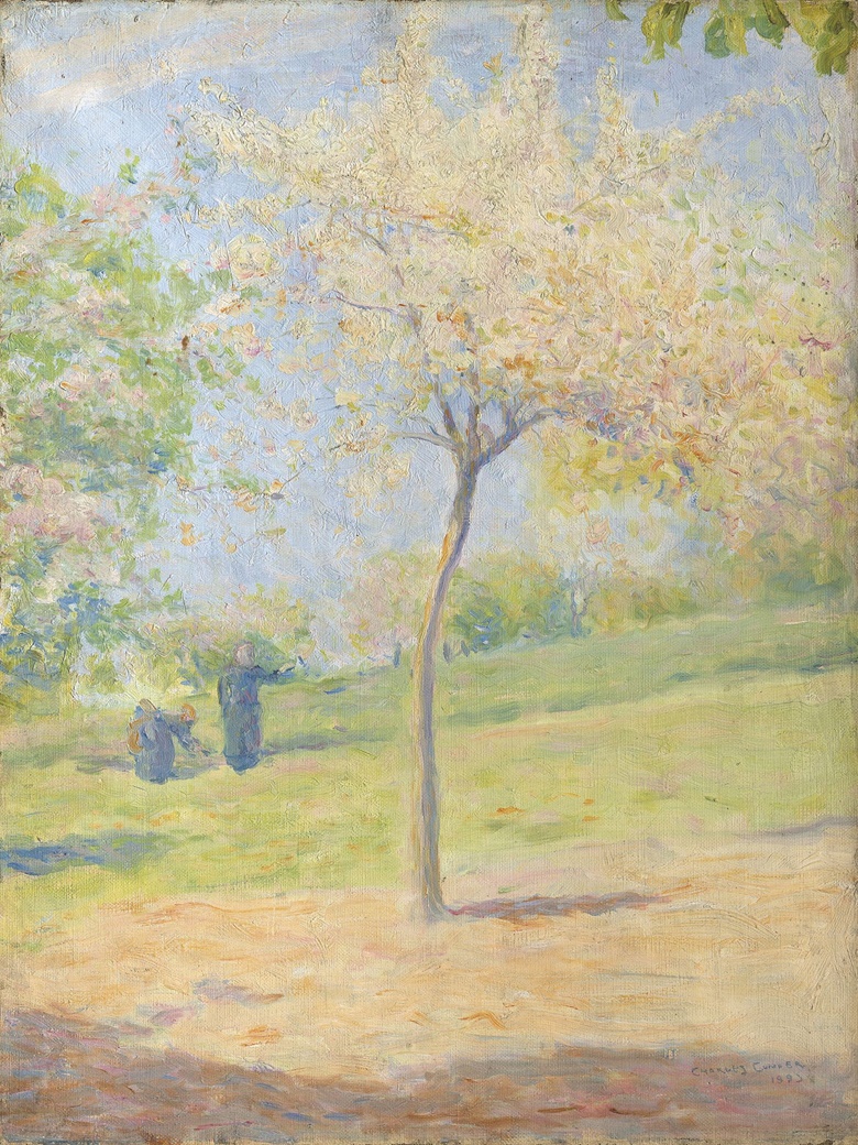 Charles Edward Conder (1868-1909), Cherry Blossom, 1893. Oil on canvas. 18⅛ x 13¾ in (46.1 x 34.9 cm). Estimate £7,000-10,000. This work is offered in Australian Art Online, 29 November–8 December