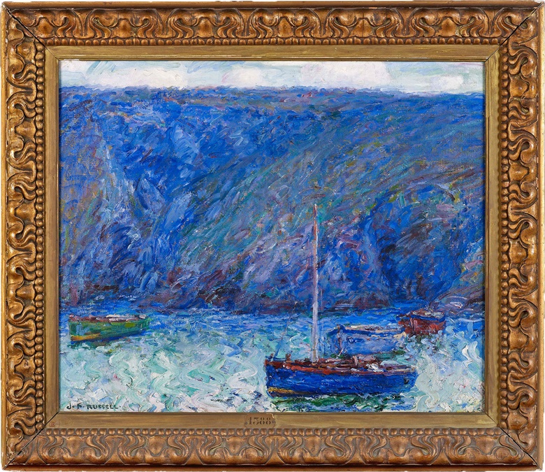 John Russell, Cruach en Mahr, Matin, Belle-Île en Mer, about 1905. Oil on canvas. 60.4 x 73.5 cm. Private Collection courtesy of Nevill Keating Pictures © Private Collection courtesy of Nevill Keating Pictures