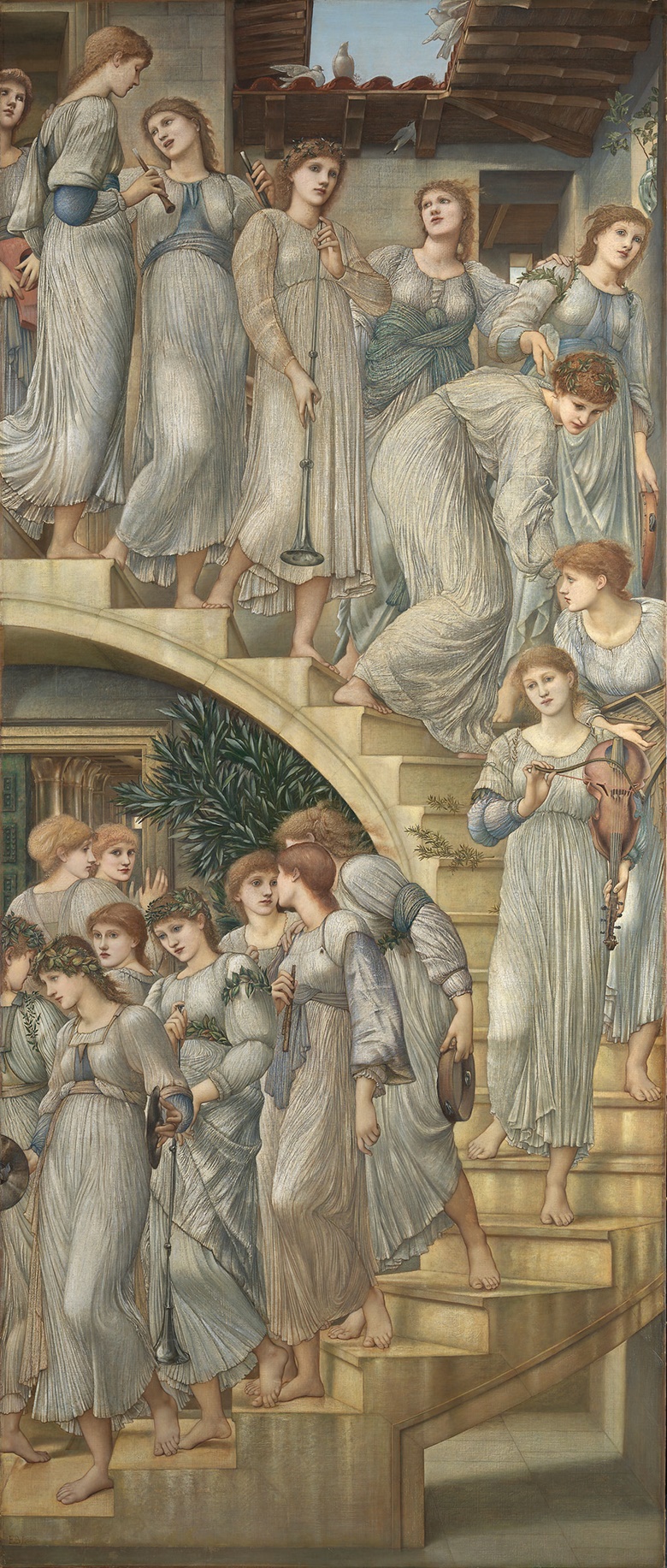 Sir Edward Coley Burne-Jones, Bt., A.R.A., R.W.S. (1833-1898), The Golden Stairs, 1880. © Tate, London, 2016