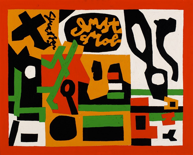 Stuart Davis (1892-1964), Letter and His Ecol, 1962. Oil on canvas. Pennsylvania Academy of the Fine Arts Philadelphia. John Lambert Fund (1964.2) Art © Estate of Stuart Davis Licensed by VAGA, New York, NY