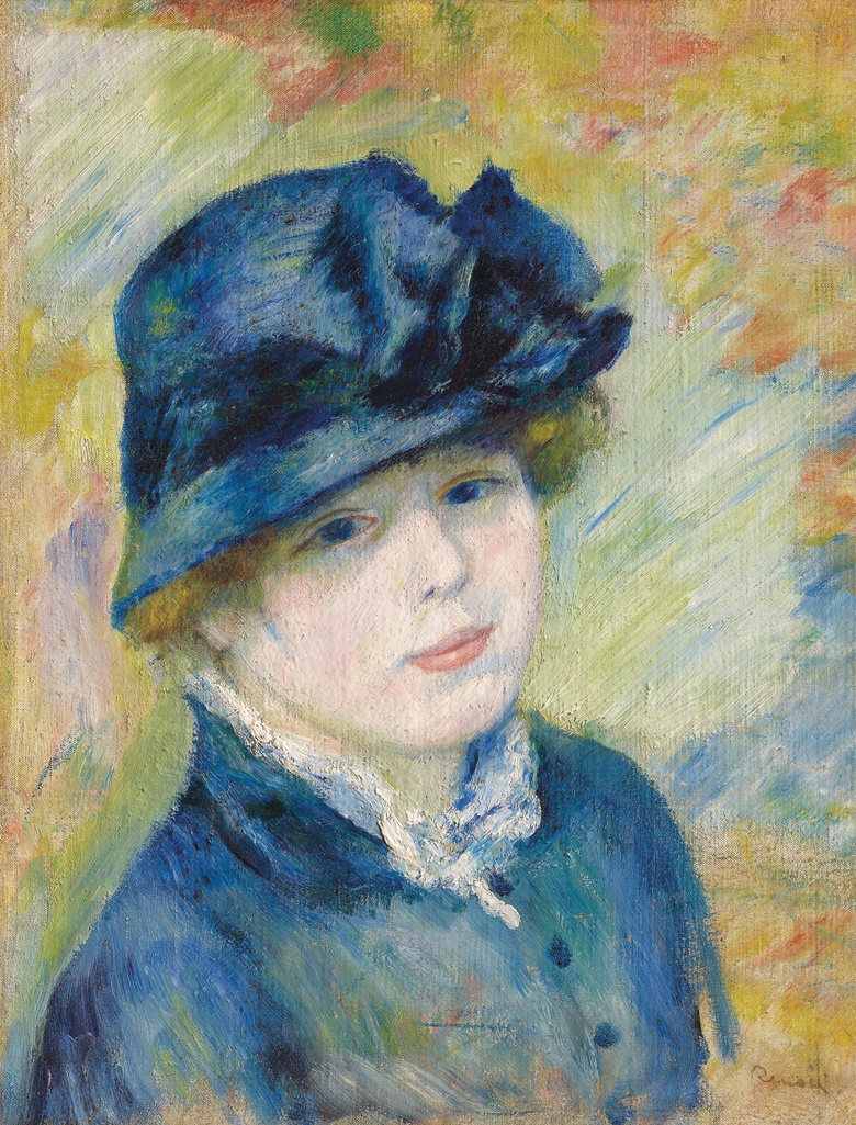 Pierre-Auguste Renoir (1841-1919), Femme au Chapeau, circa 1881. Oil on canvas. 18 12 x 14 18 in (47 x 36 cm). Estimate £700,000-1,000,000. This work is offered in the Impressionist & Modern Art Evening Sale on 28 February at Christie’s London