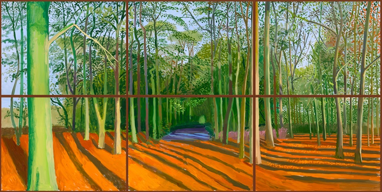 David Hockney, Woldgate Woods 6 & 9 November 2006. David Hockney Inc © David Hockney