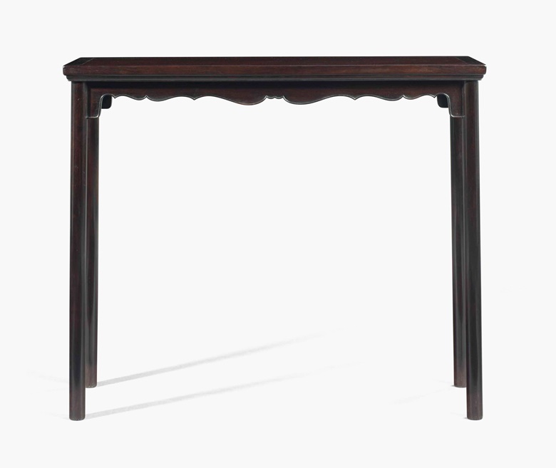 Mice Cheng With A Rare Zitan Wood Table Christie S A Very Rare Narrow Zitan Side Table Tiaozhuo Early Qing Dynasty 17th