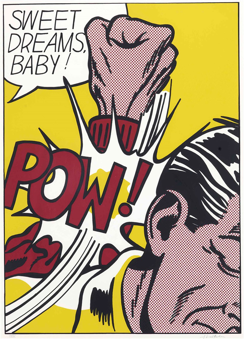 Roy Lichtenstein (1923-1997), Sweet Dreams Baby!, From 11 Pop Artists, Volume III. Image 905 x 648 mm, sheet 905 x 699 mm. Estimate £80,000-120,000. This lot is offered in Prints & Multiples on 29 March 2022 at Christie's in London, King Street