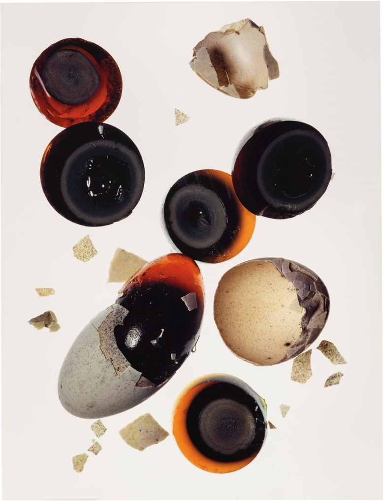 Irving Penn (1917–2009), 1,000-Year-Old Eggs (A), New York, 2003. Signed, titled, dated and numbered 21578 in ink and stamped photographer’sCondé Nast copyright credit and edition (flush mount, verso). Imagesheetflush mount 30 x 23 in (76.2 x 58.4 cm). Estimate $20,000-30,000. This lot is offered in Photographs Including Property Sold to Benefit the Elton John AIDS Foundation on
