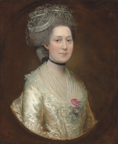 Thomas Gainsborough, R.A. (Sudbury, Suffolk 1727-88 London), Portrait of Sarah Langston, bust-length, in a white silk dress with a rose on her chest. Oil on canvas. 76.8 x 63.8 cm. Sold for £18,750 on 29 April 2014 at Christie’s in London