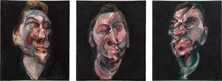 Francis Bacon, Three Studies for a Portrait of George Dyer, 1963. Estimate on Request. This work is offered in the Post-War and Contemporary Art Evening Sale on 17 May at Christie’s in New York