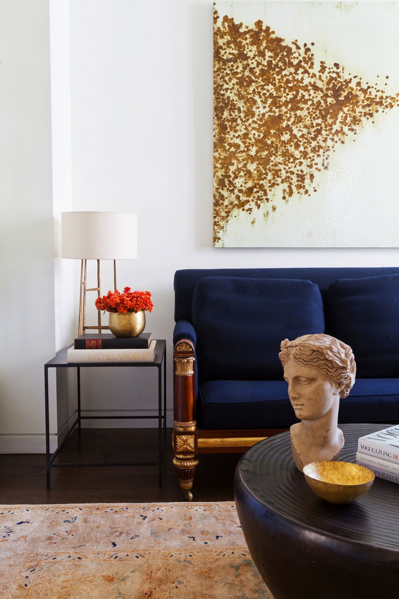A living room by award-winning interior designers DrakeAnderson, who advocate ‘celebrating contrasts, allowing individual works to stand as a singular force’
