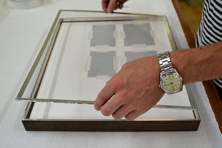 hanging large paintings