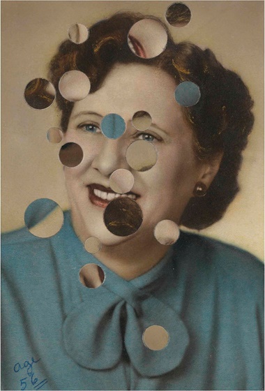 Julie Cockburn (b.  1966), Mid-Life Crisis, 2012. Altered found print. 6½ x 4½ in (16.5 x 11.5 cm). Estimate £2,000-4,000. This lot is offered in Photographs on 18 May 2017 at Christie’s London
