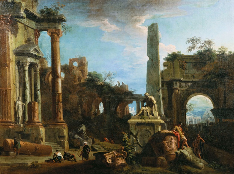 Marco Ricci, Caprice View with Roman Ruins, c. 1729. Royal Collection Trust © Her Majesty Queen Elizabeth II 2016