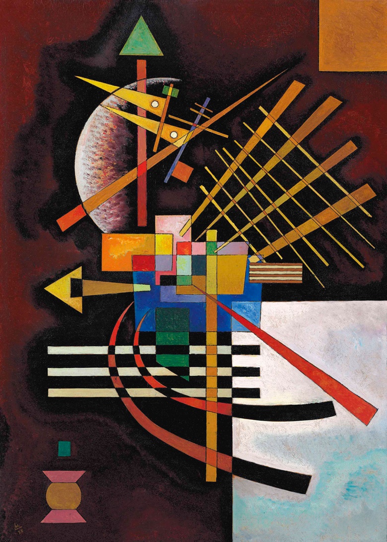 Wassily Kandinsky (1866-1944), Oben und links, 1925. Sold for $8,311,500 in the Impressionist & Modern Art Evening Sale on 15 May 2017 at Christie’s in New York