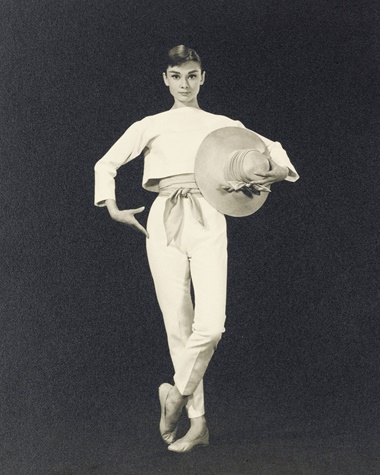 Funny Face, 1957
Bud Fraker (1916-2002), Audrey Hepburn, circa 1956. Sheet 13 ¾ x 10 ¾  in (34.9 x 27.3  cm). Estimate £1,000-1,500. This lot is offered in Audrey Hepburn The Personal Collection on 27 September 2017  at Christie’s in London