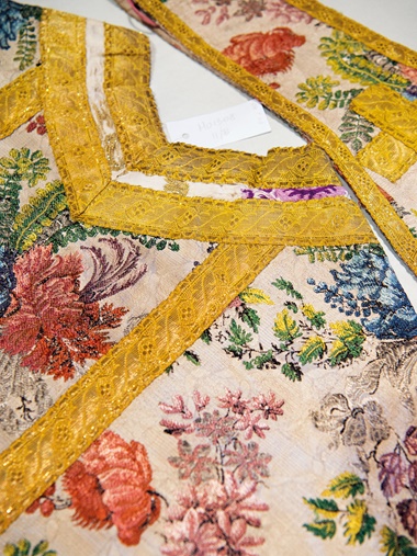 The Rubelli archive holds a collection of priest’s vestments such as these, dating back to the 18th century